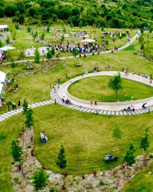 Parcul Belvedere din Sibiu a fost inaugurat. Arată spectaculos!